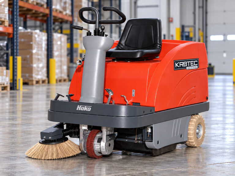 Hako Sweepmaster 900R ride-on floor sweeper single-brush configuration
