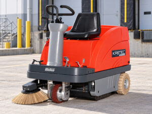 Hako Sweepmaster 900R ride-on floor sweeper single-brush configuration