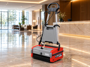 Hako Wizzard compact walk-behind floor scrubber product view